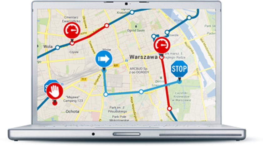 Podgląd pozycji samochodu poprzez przeglądarkę internetową