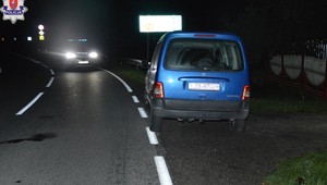 Pijany położył się w nocy na drodze. Na tragedię nie trzeba było długo czekać