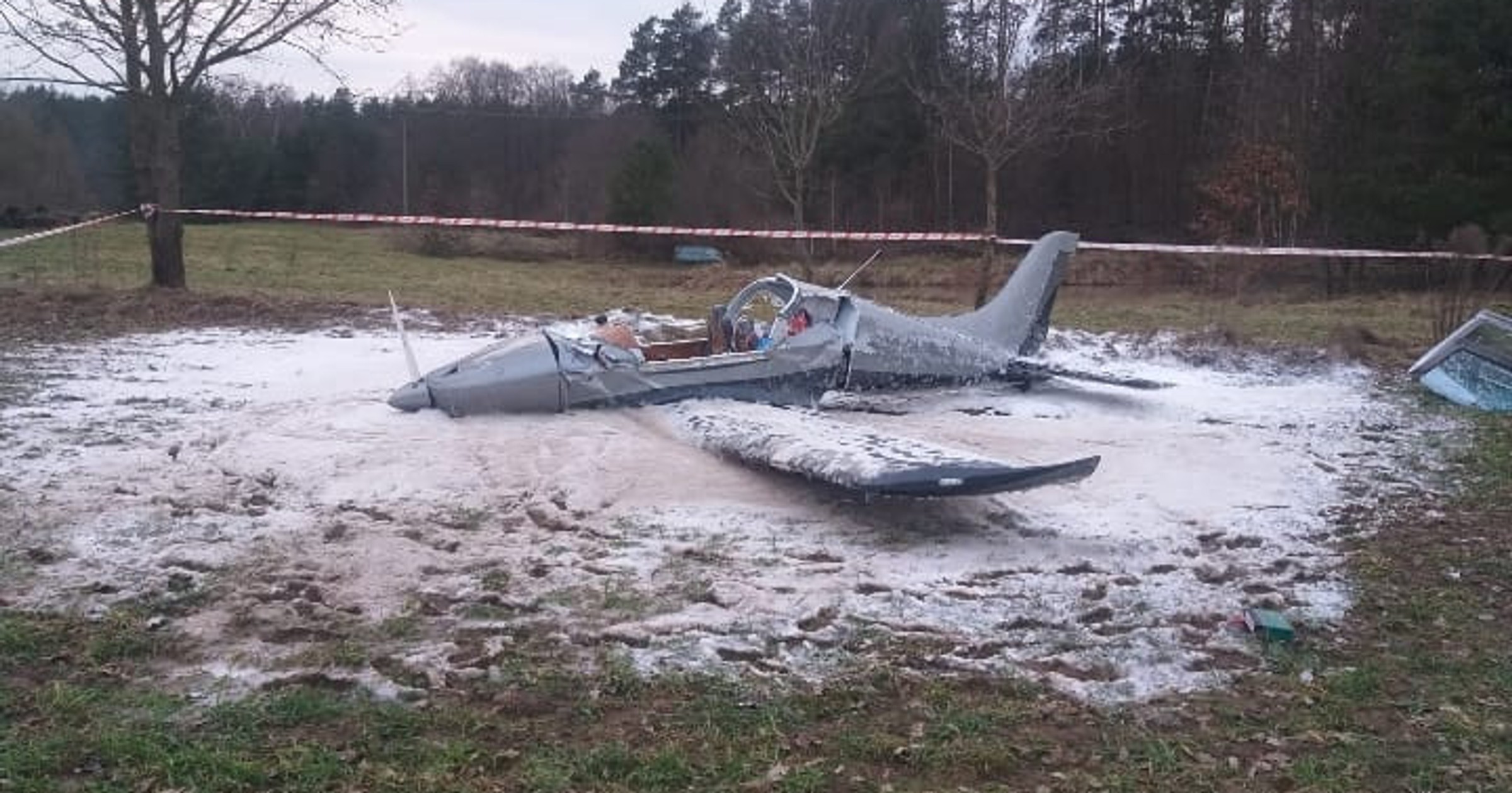 Awionetka rozbiła się w Olsztynie