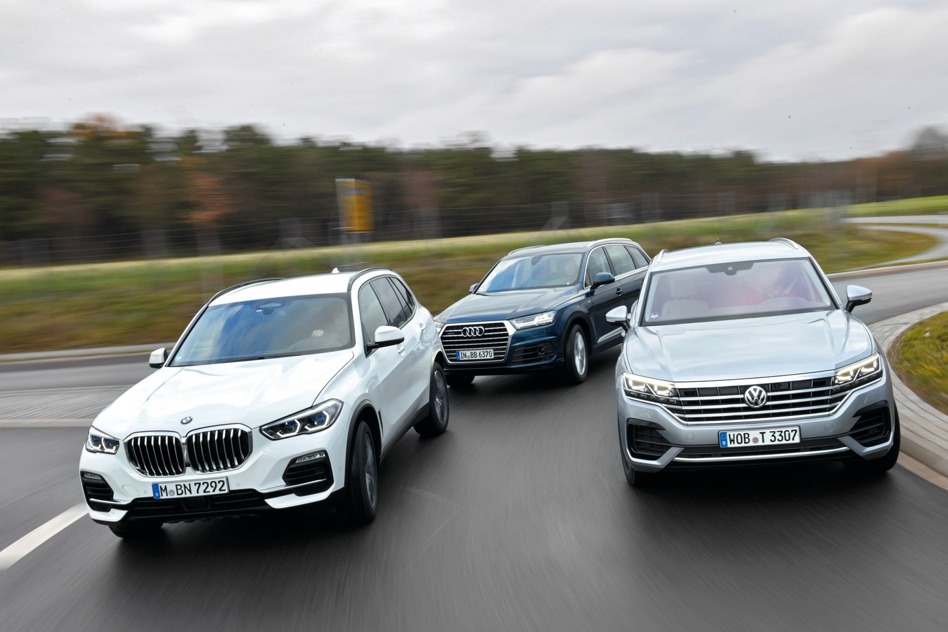Porównanie: Audi Q7, BMW X5 i VW Touareg