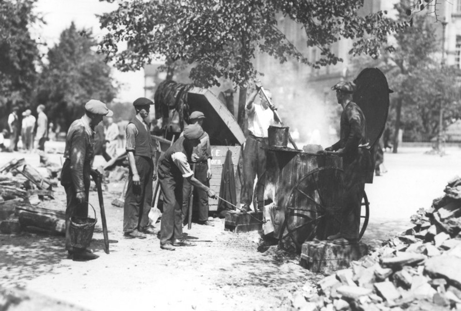 Historia maszyn drogowych.