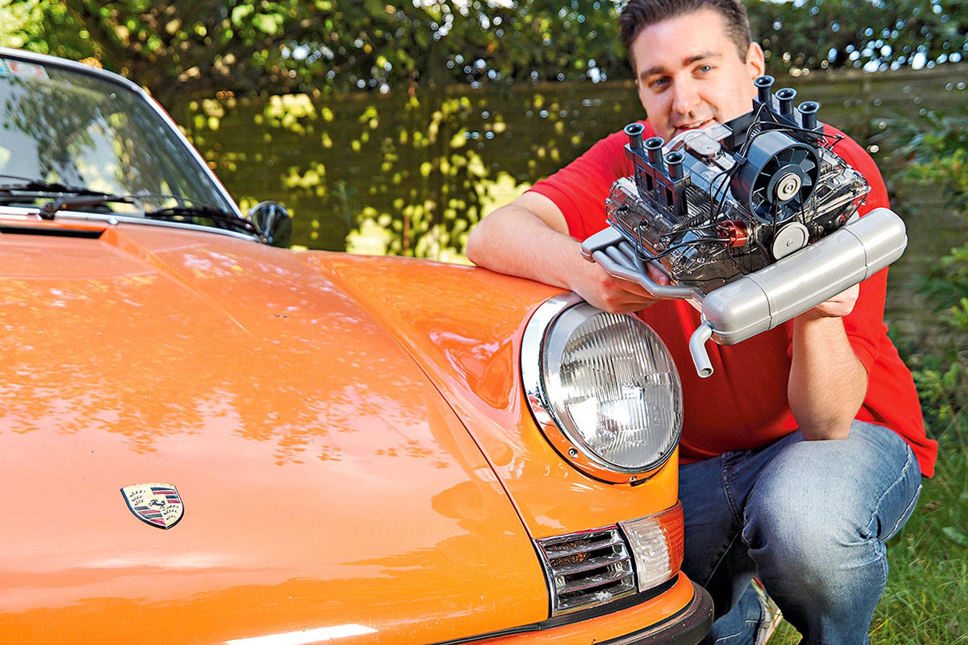 Model 6-cylindrowego silnika Porsche.