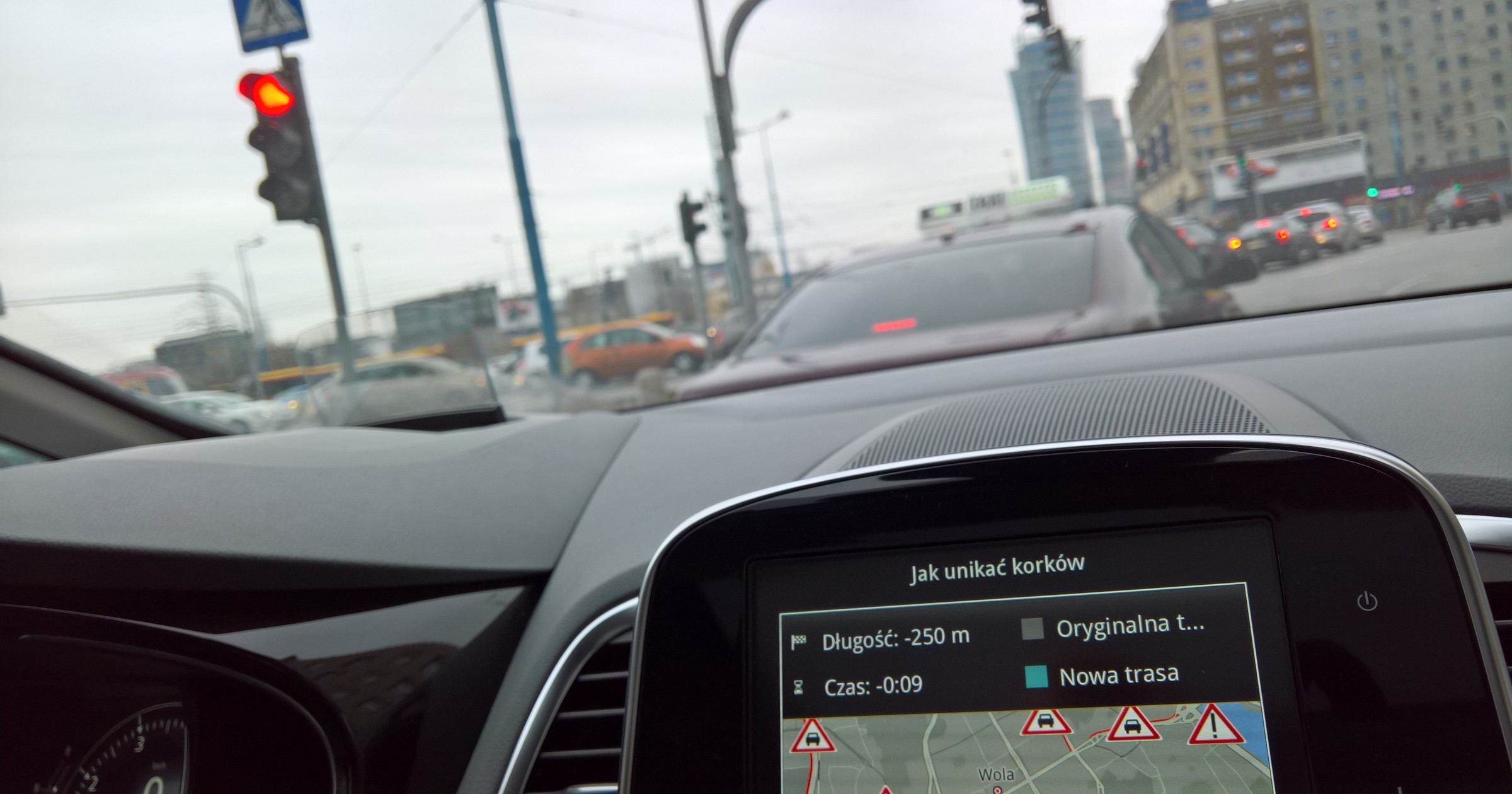 Informacje o korkach pochodzą m.in. z samochodów monitorowanych dla Inrix