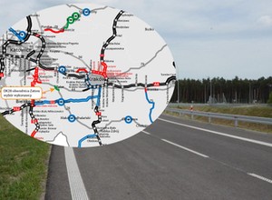 Ważna obwodnica między Krakowem a Katowicami z datą budowy. Zastosowano "dialog"