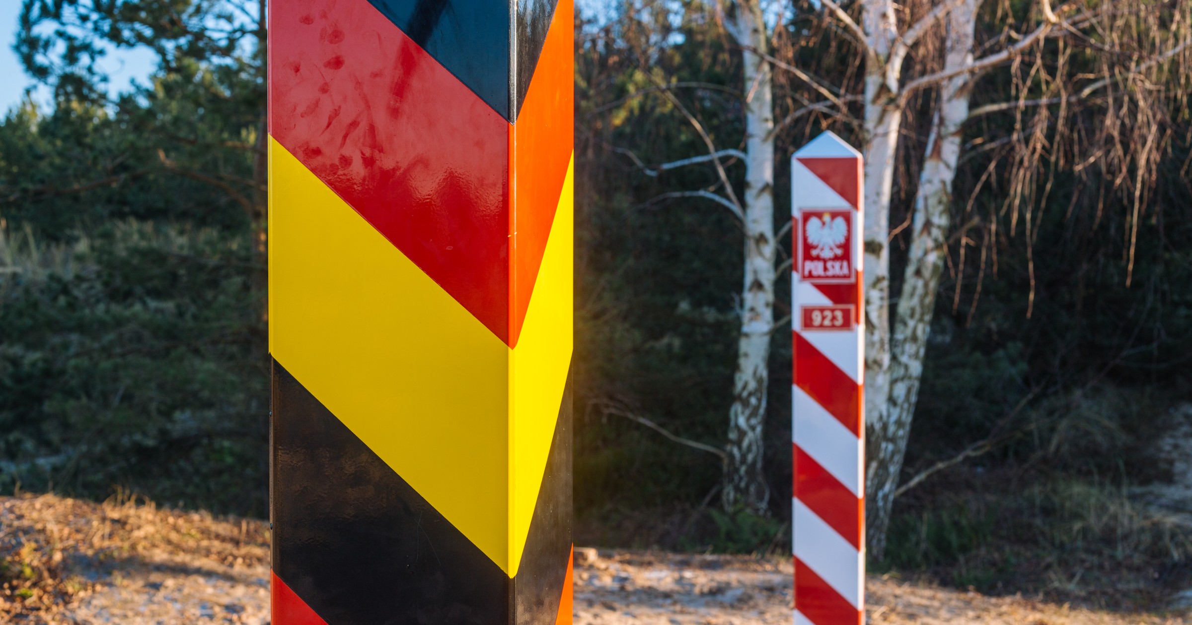 Granica polsko-niemiecka - zdjęcie ilustracyjne