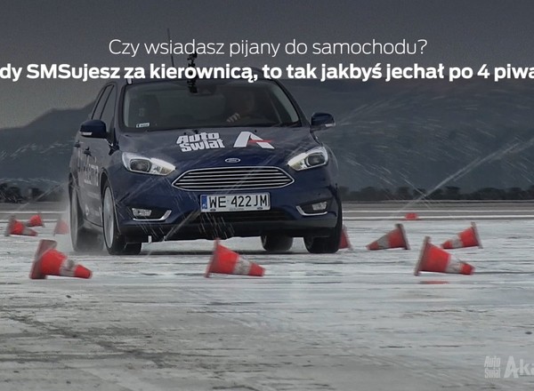 SMS za kółkiem jak 1,1 promila?