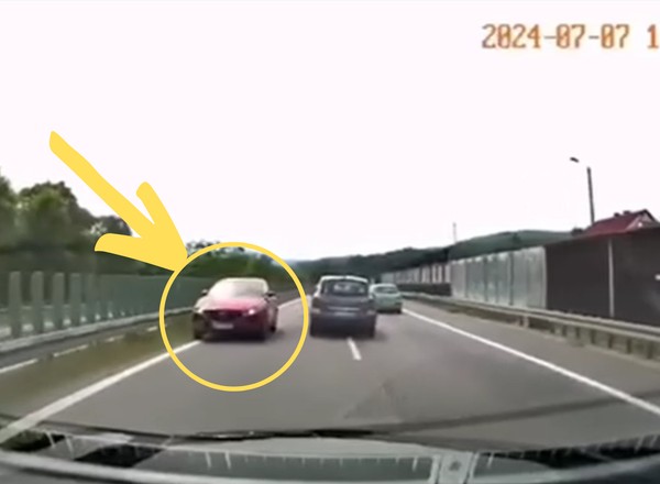 Jechała zakopianką pod prąd. Tragedia była o włos. Wszystko się nagrało [WIDEO]