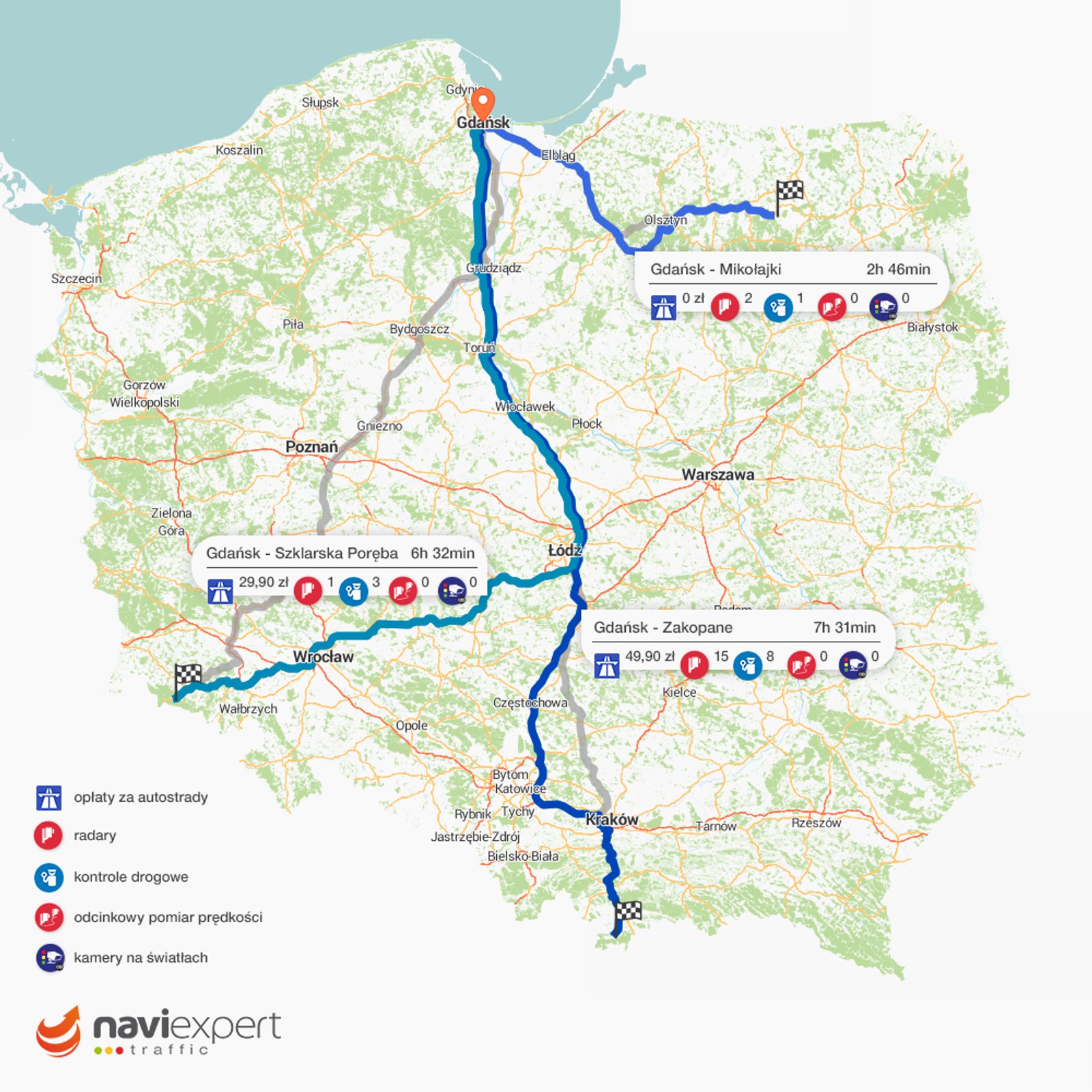 Majówka 2019 - trasy z Gdańska