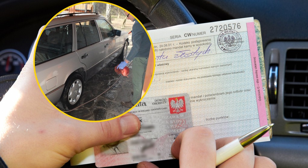 Mandat za mycie auta przed domem — czy to prawda, że można go dostać?