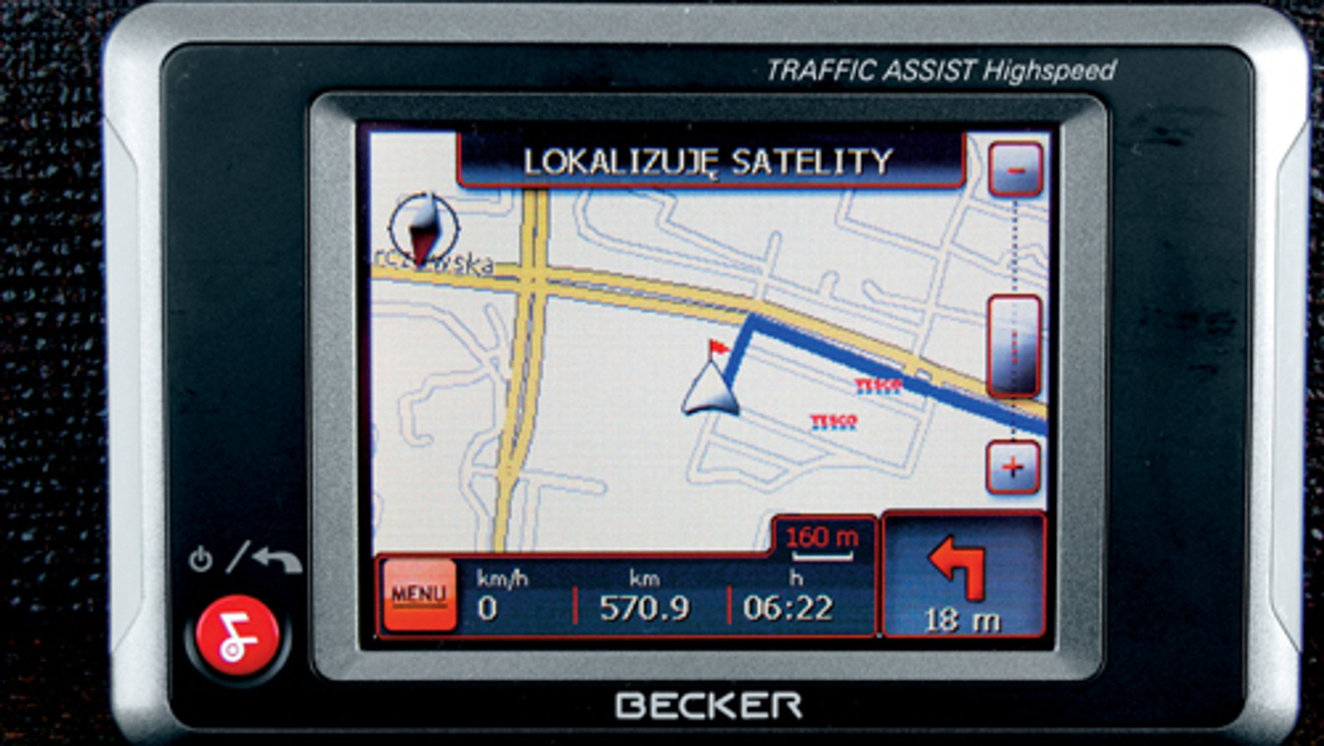 GPS pod lupą