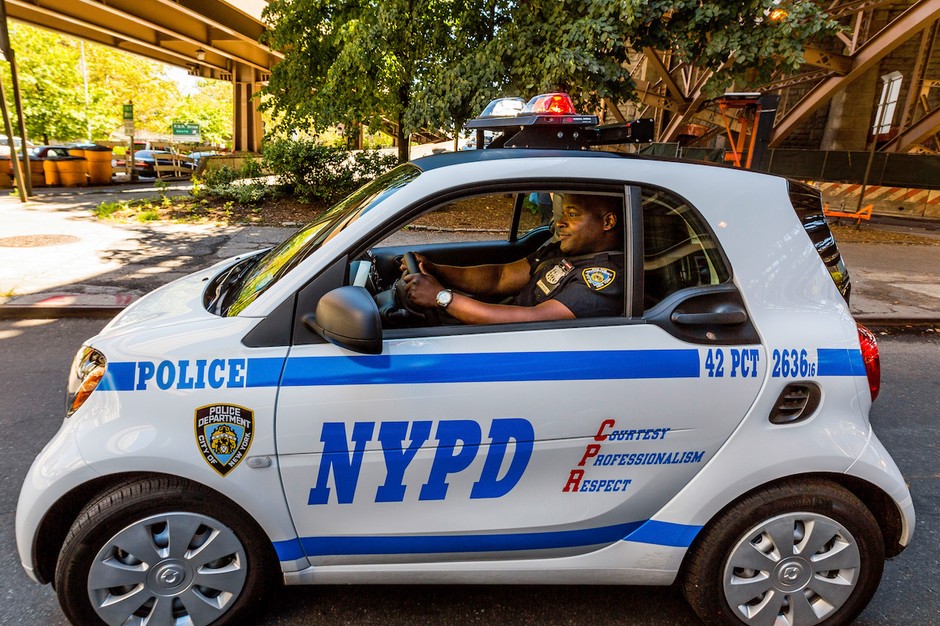 Samrt Fortwo w służbie nowojorskiej policji