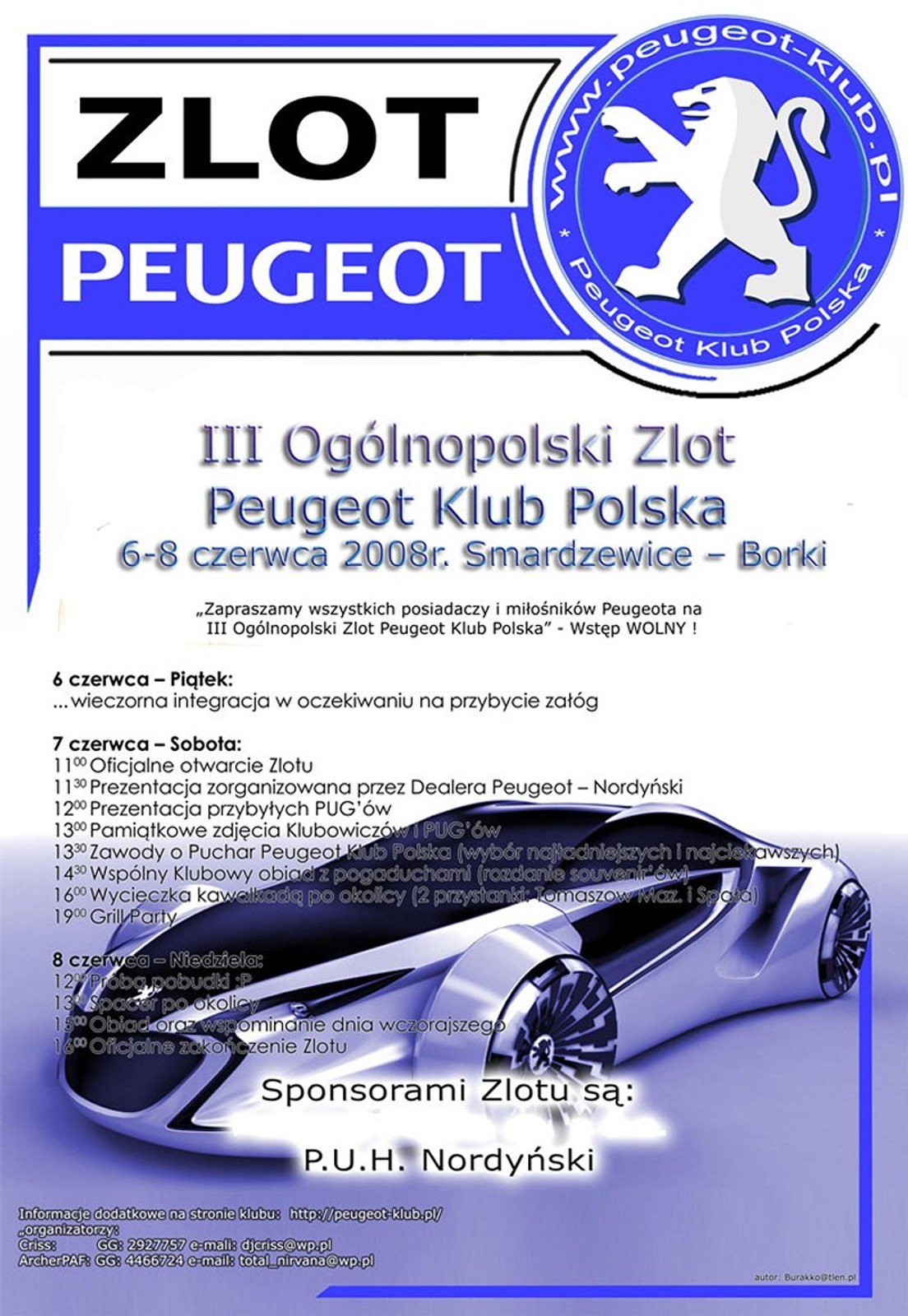 III Ogólnopolski Zlot Peugeot Klub Polska