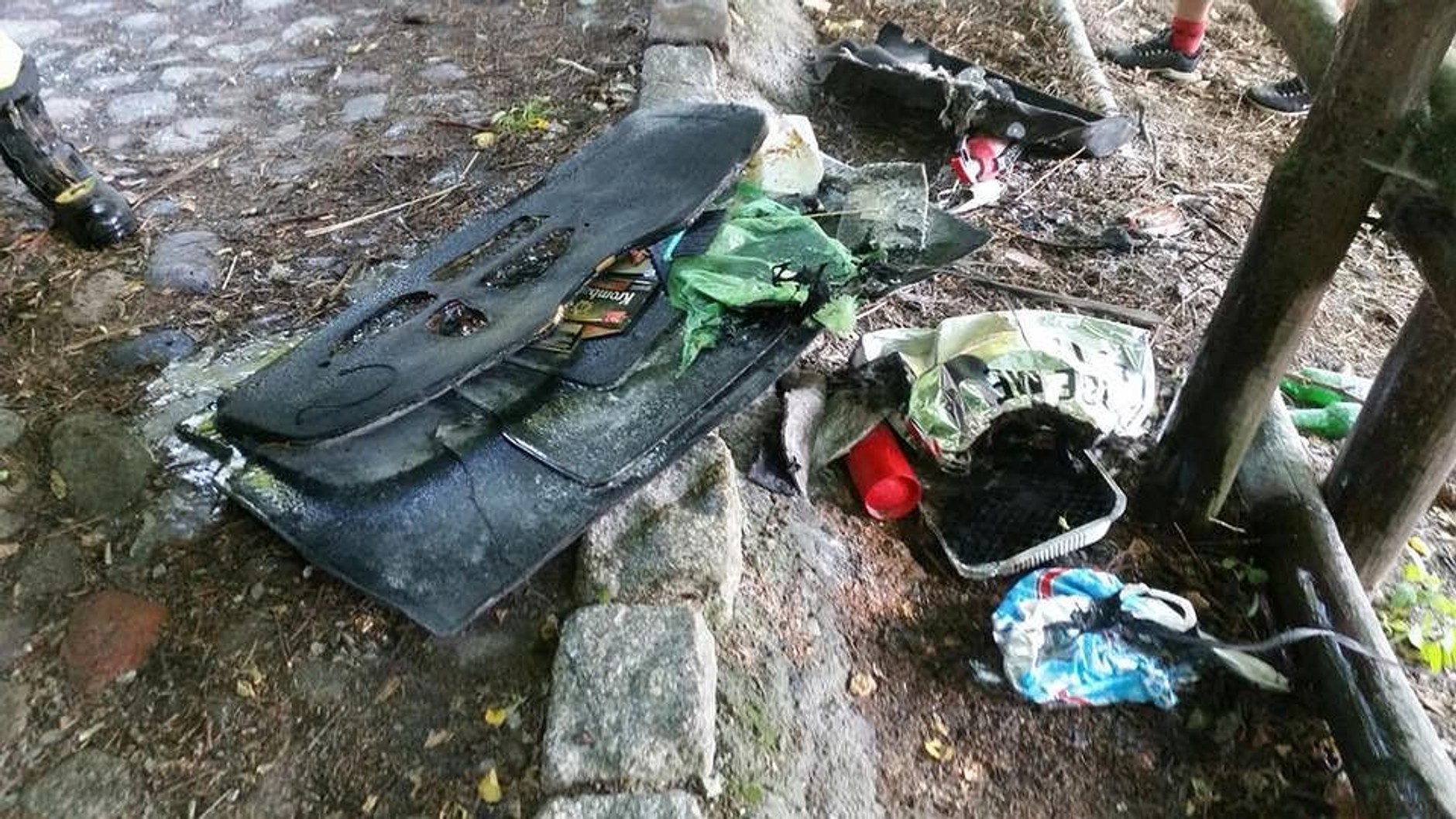 Grill spowodował pożar auta