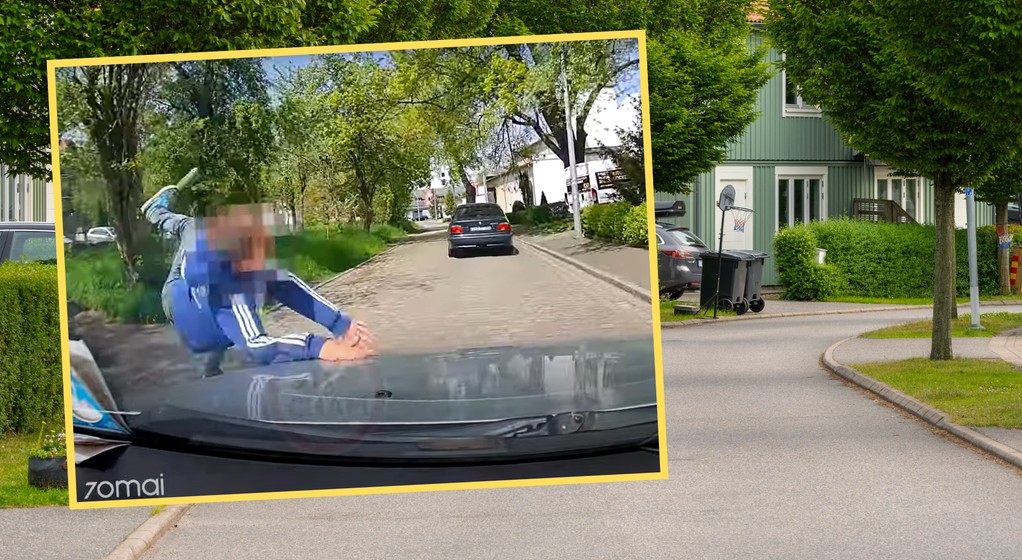 8-latek wybiegł przed maskę samochodu. Omal nie doszło do tragedii (screen: STOP CHAM/YouTube)