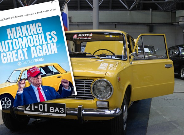 Donald Trump zaczął "promować" radziecką motoryzację? Tak, radziecką, a nie rosyjską