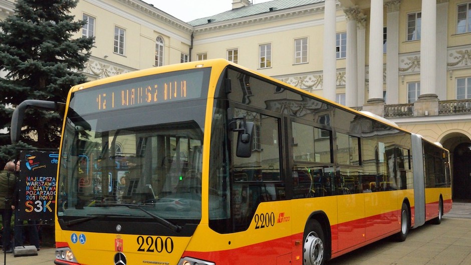 Nowe autobusy Mercedesa w Warszawie