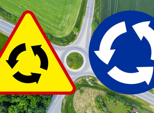 Kierowcy wciąż mylą znaki A-8 i C-12. Mandaty nawet do 1000 zł za pomyłkę na rondzie