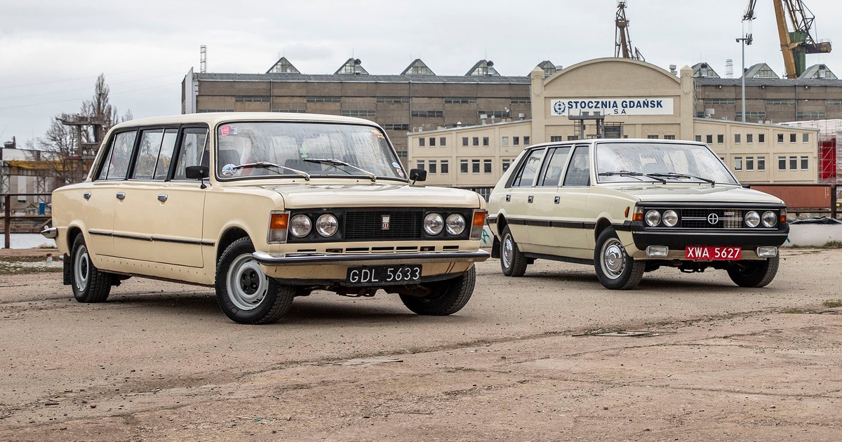 Polski Fiat 125p i FSO Polonez w wersji Long - przedłużane auta z FSO