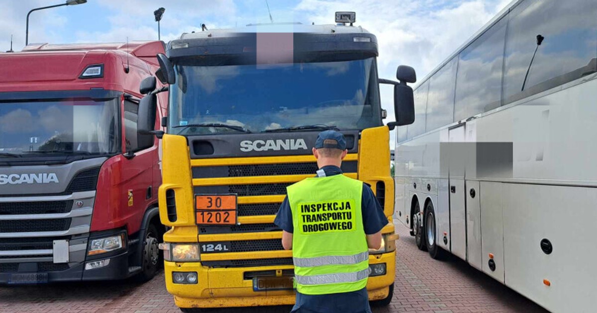 Ciężarówka wioząca olej napędowy skontrolowana przez ITD