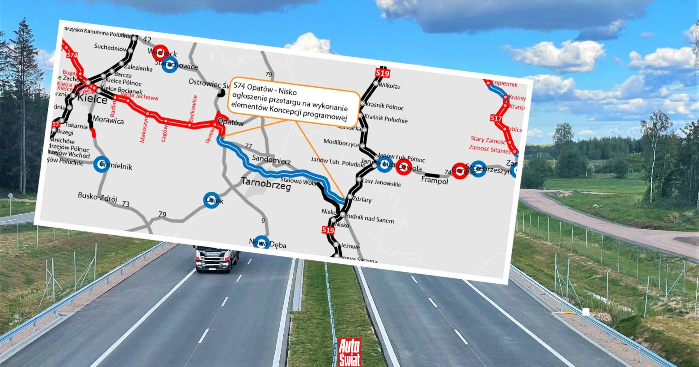 GDDKiA: kolejny krok do budowy S74. Co się dzieje z nową drogą ekspresową? Sprawdzamy