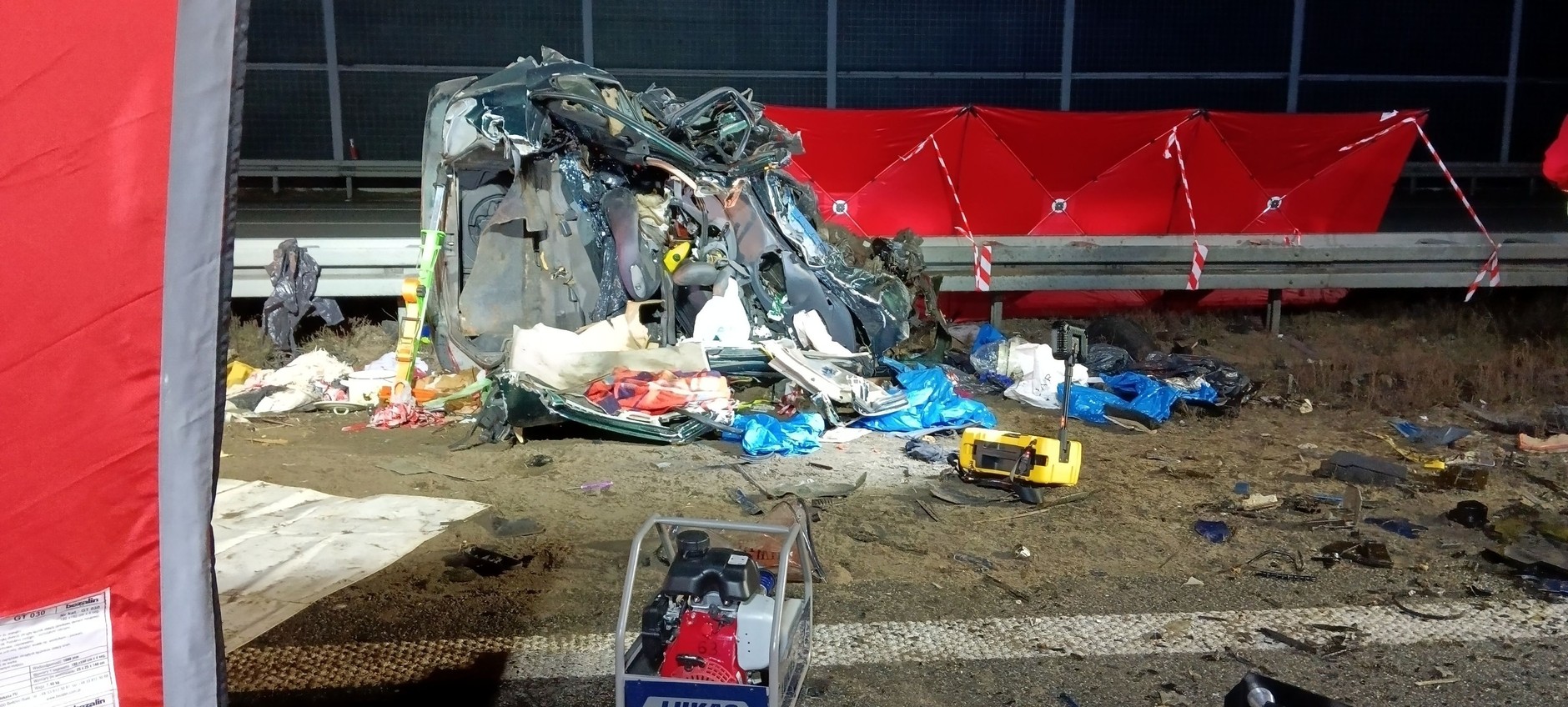 Śmiertelny wypadek na A2 (1.02.2025)