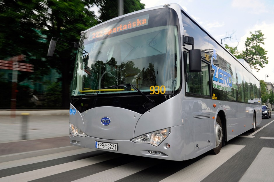BYD K9 - chiński elektryczny autobus w Warszawie