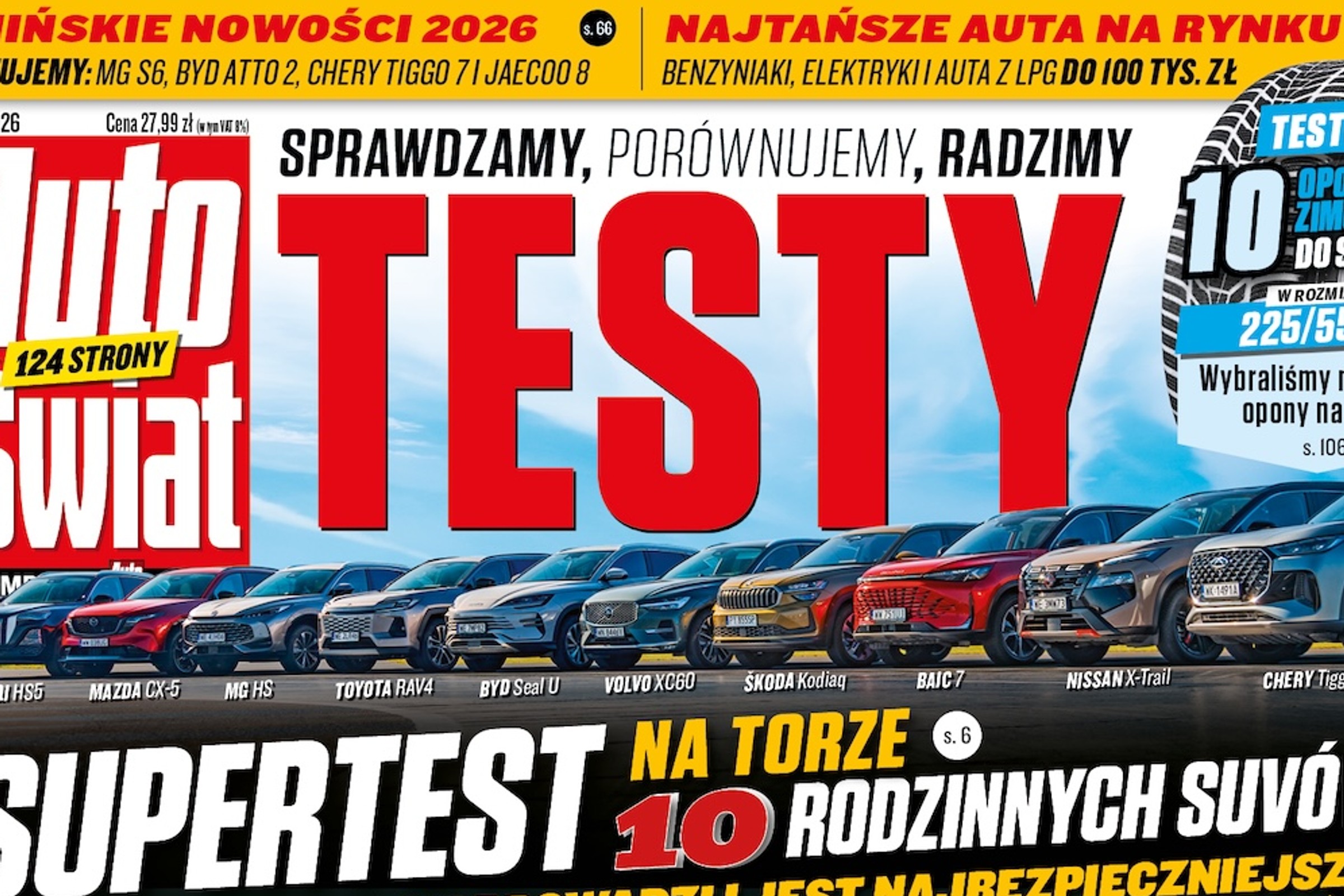 Nowy magazyn "Auto Świat Testy" już w sprzedaży