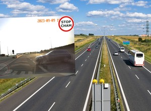 Zawracał przed bramkami na autostradzie. To musiało się tak skończyć [WIDEO]