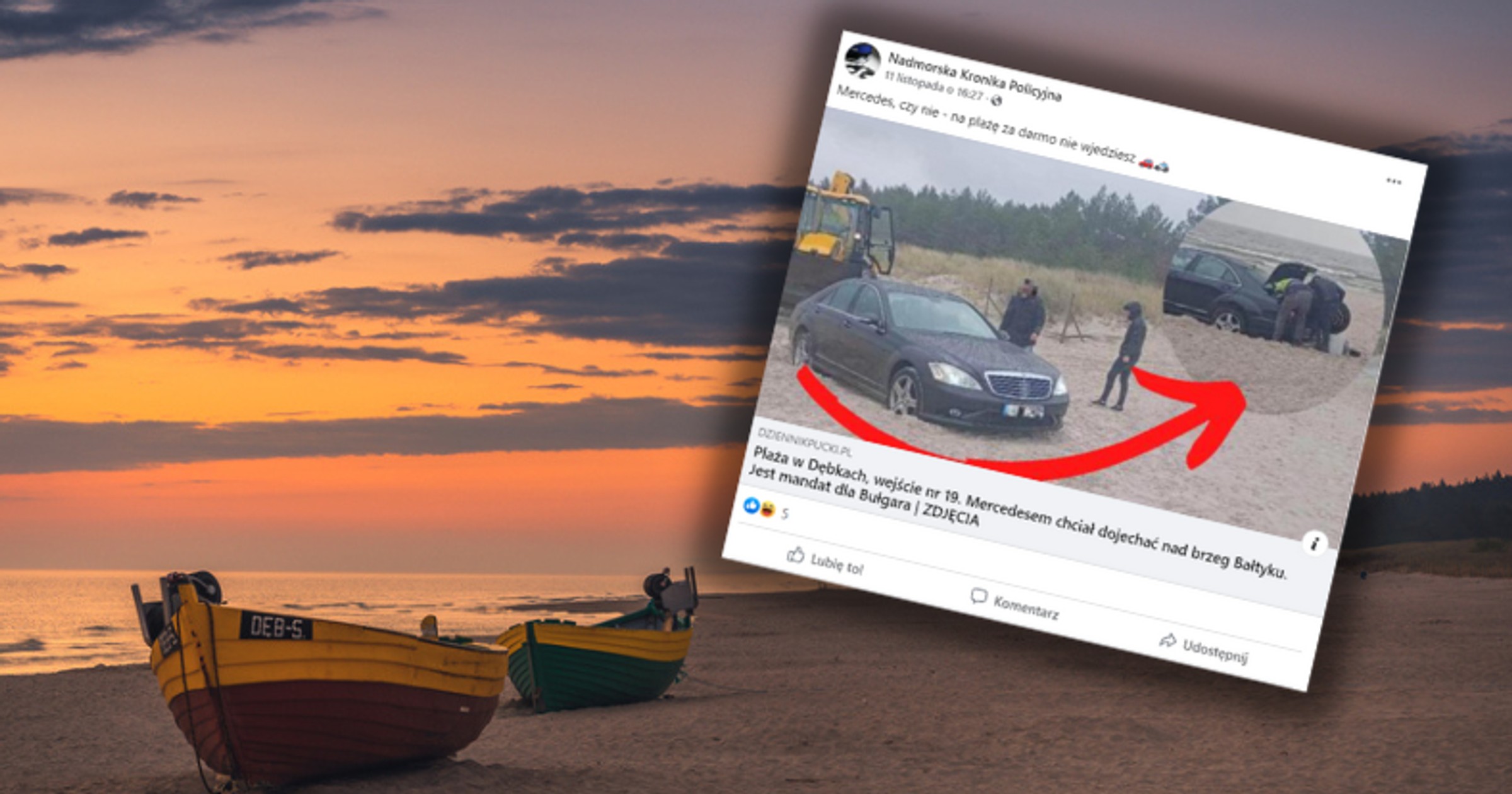 Nie tak miał wyglądać wypad na plażę