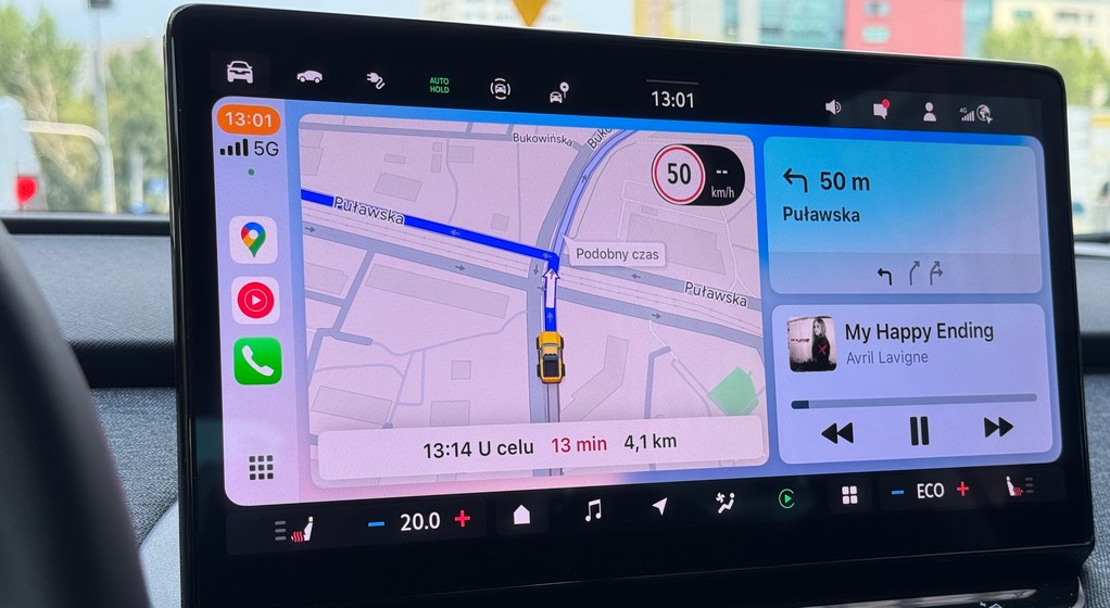 Google Maps w Apple CarPlay