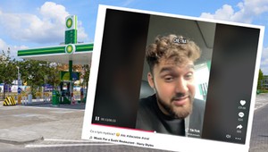 Zatrąbił trzy razy na stacji benzynowej. Jak zareagowała obsługa? 