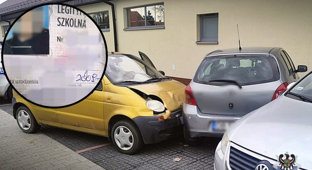 13-latek wjechał Matizem w dwa inne auta