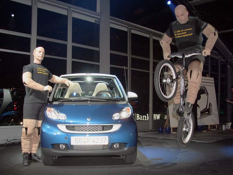 Smart ForTwo: premiera na dachu