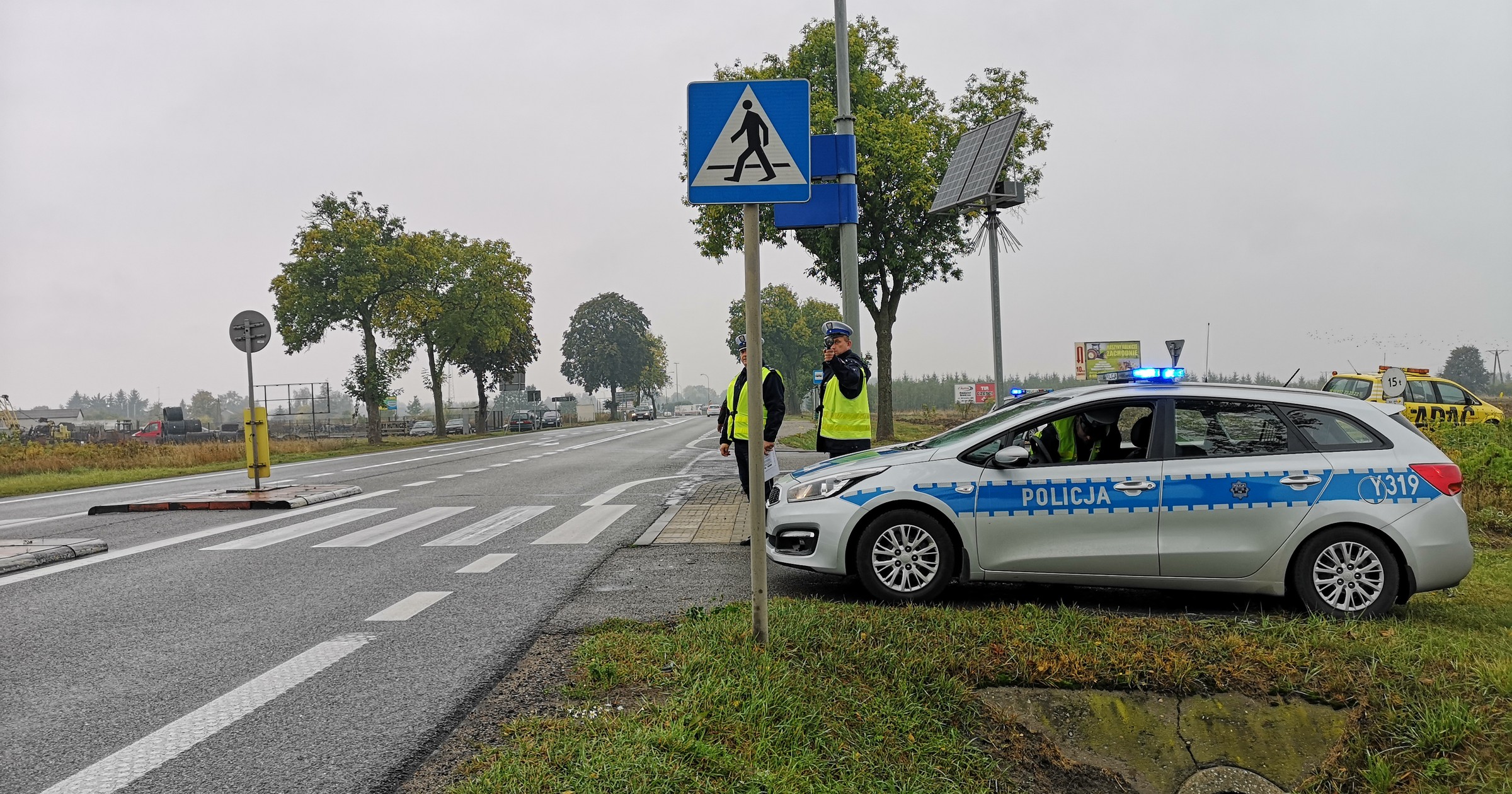 Policyjna kontrola przy DK2 w okolicach Siedlec