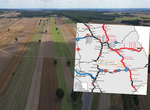 Droga S17 z Piask do Zamościa nabiera tempa. Kluczowy wniosek złożony