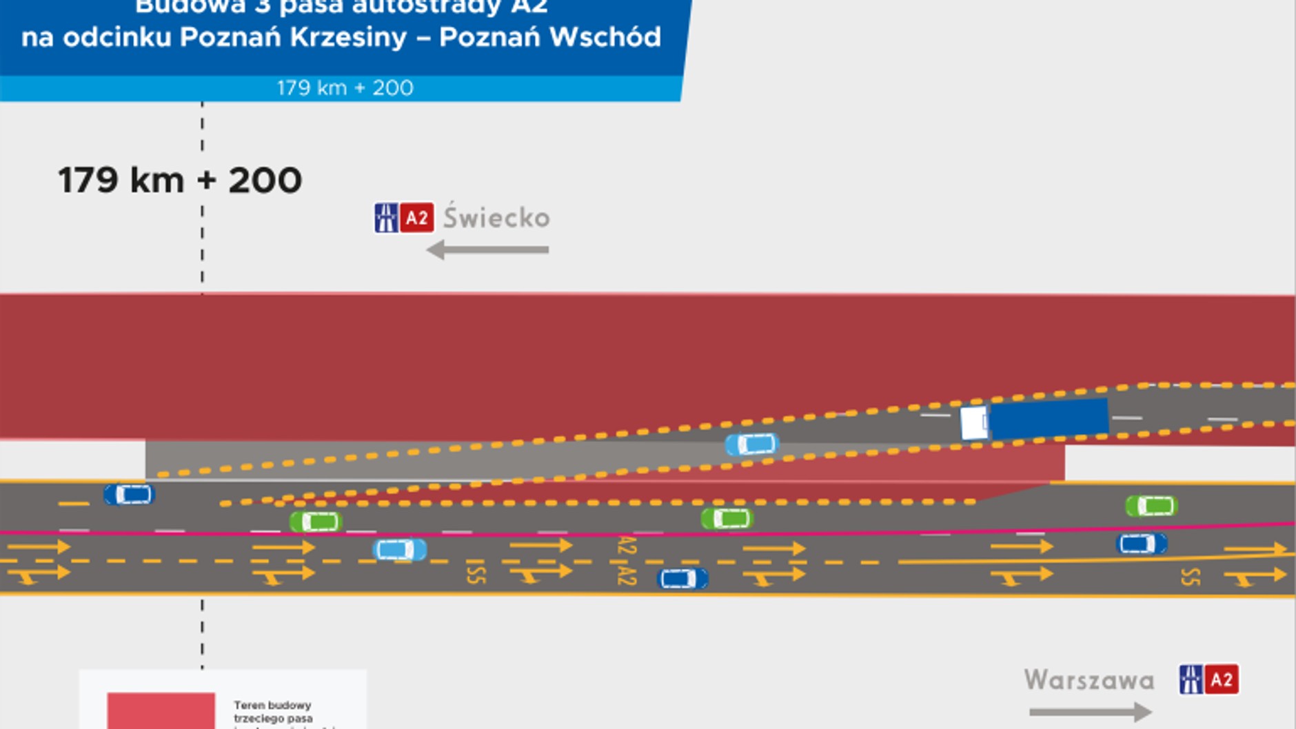 Autostrada A2 nowa organizacja ruchu od 31 marca 2025 r.