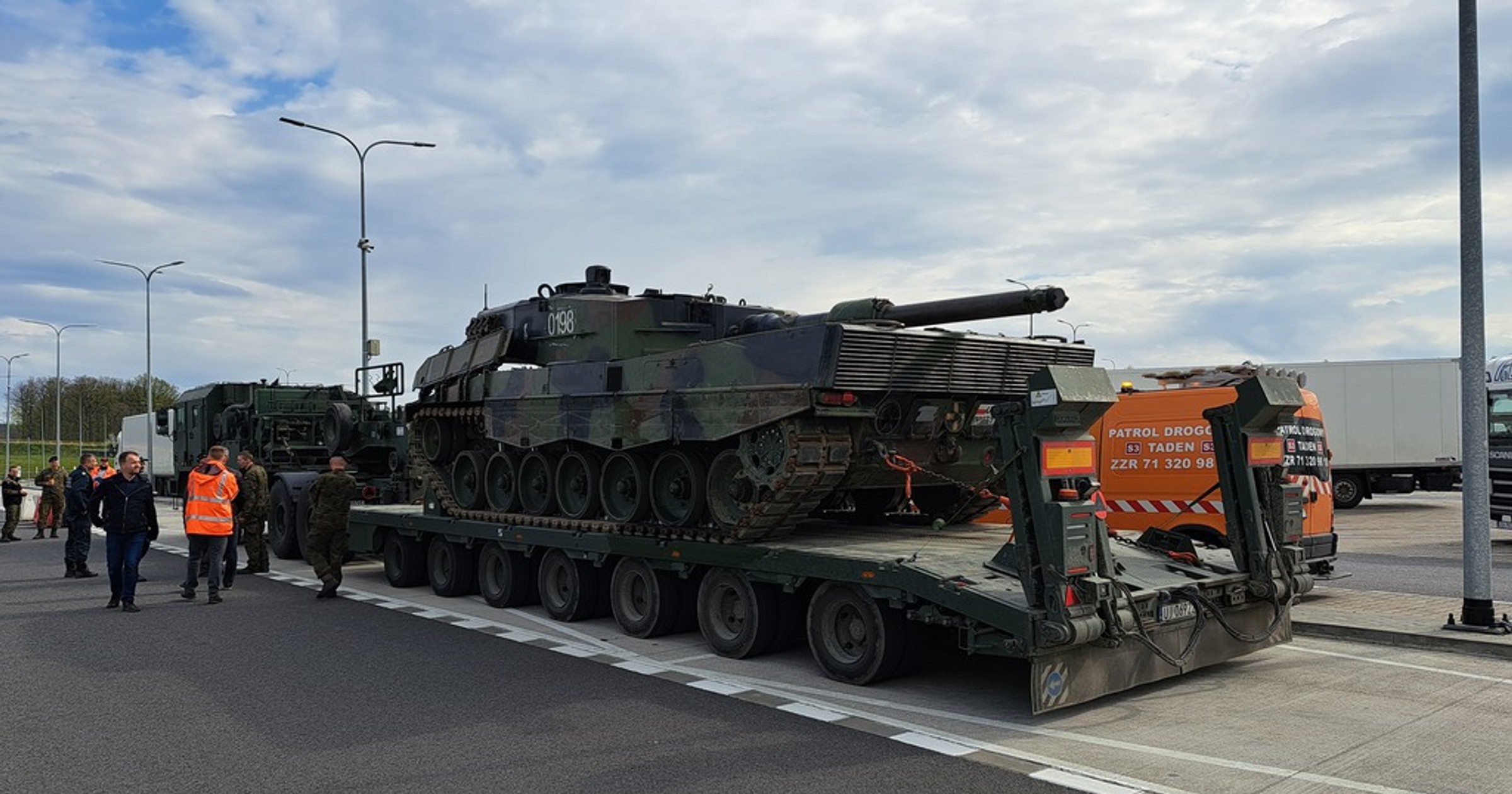 ITD zważyła pojazd wojskowy z załadowanym czołgiem Leopard