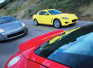 Audi TT kontra Mazda RX-8, Nissan 350Z: Fantazja wymaga kasy
