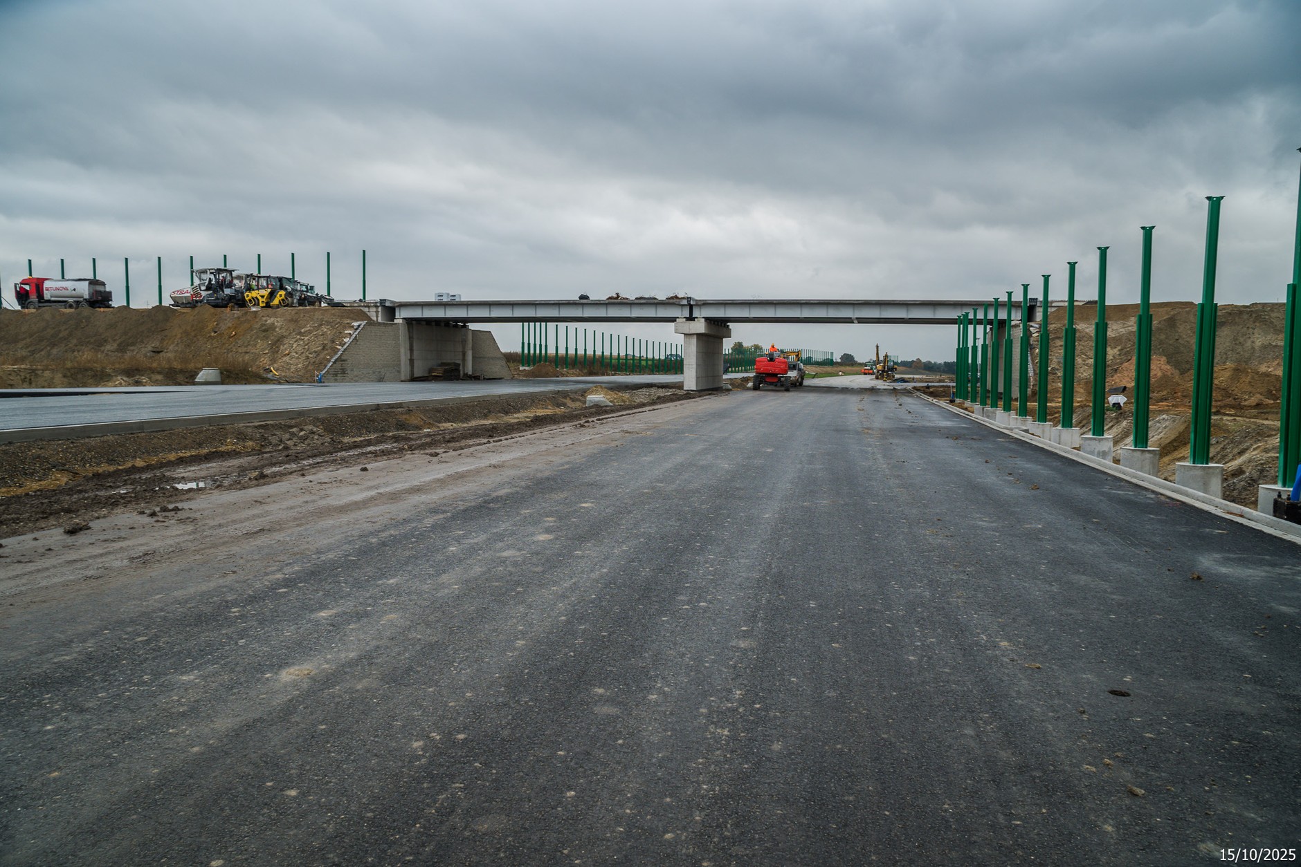 Budowana S1 na odc Bieruń - Oświęcim wraz z obwodnicą Bierunia Wiadukt WD-14 na węźle Bieruń