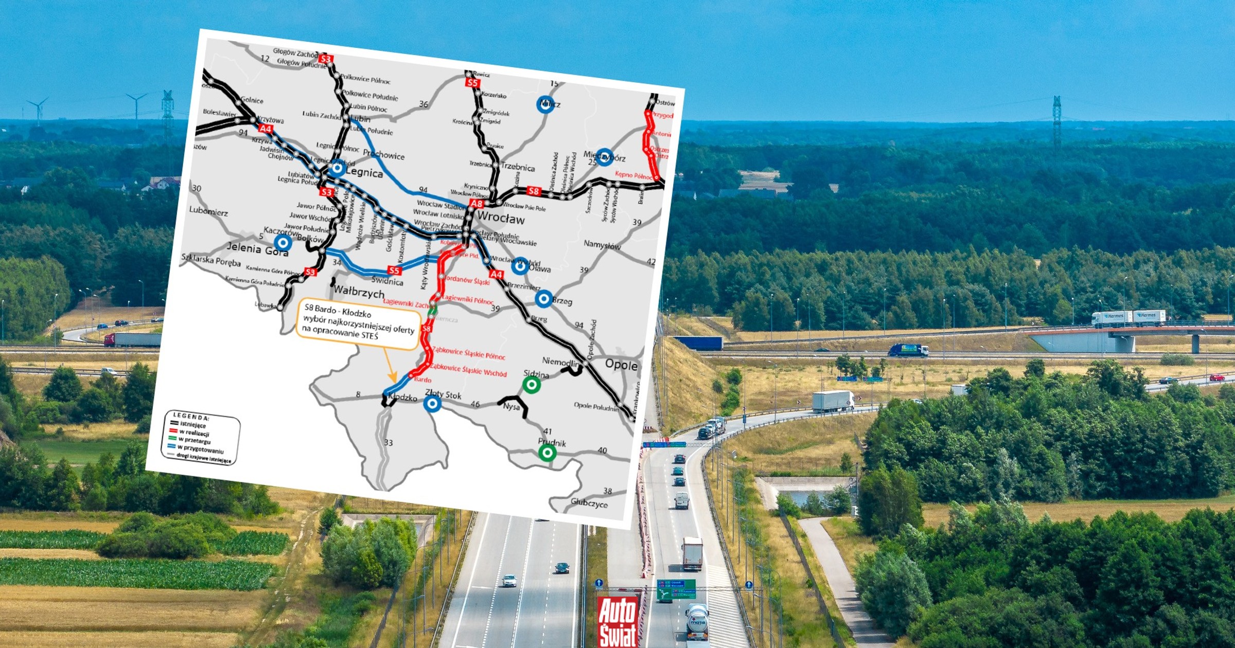 Za ponad osiem mln zrobią STEŚ dla drogi S8. Coraz bliżej ekspresówki do Czech