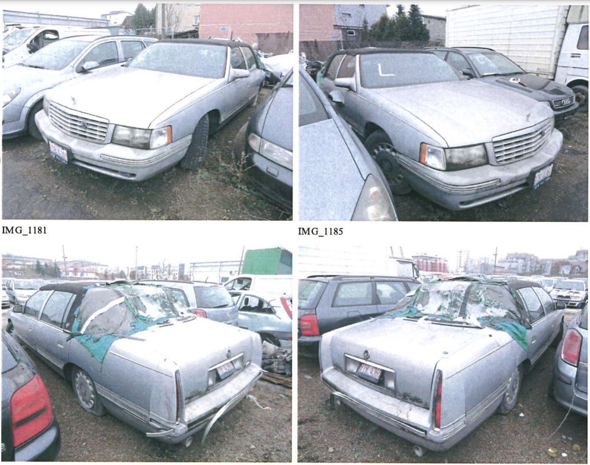 Porzucone samochody wystawione na sprzedaż przez Kraków