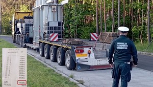 Było niemal pewne, że inspektorzy ITD zatrzymają tak nietypowy transport