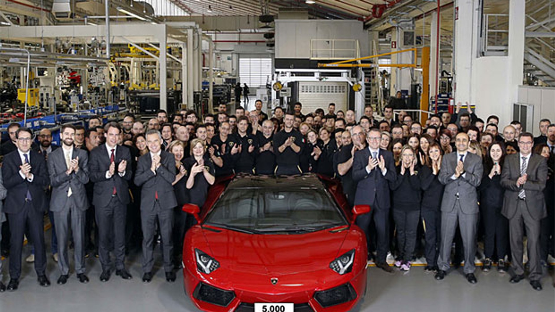 Jubileuszowe Lamborghini Aventador nr 5000