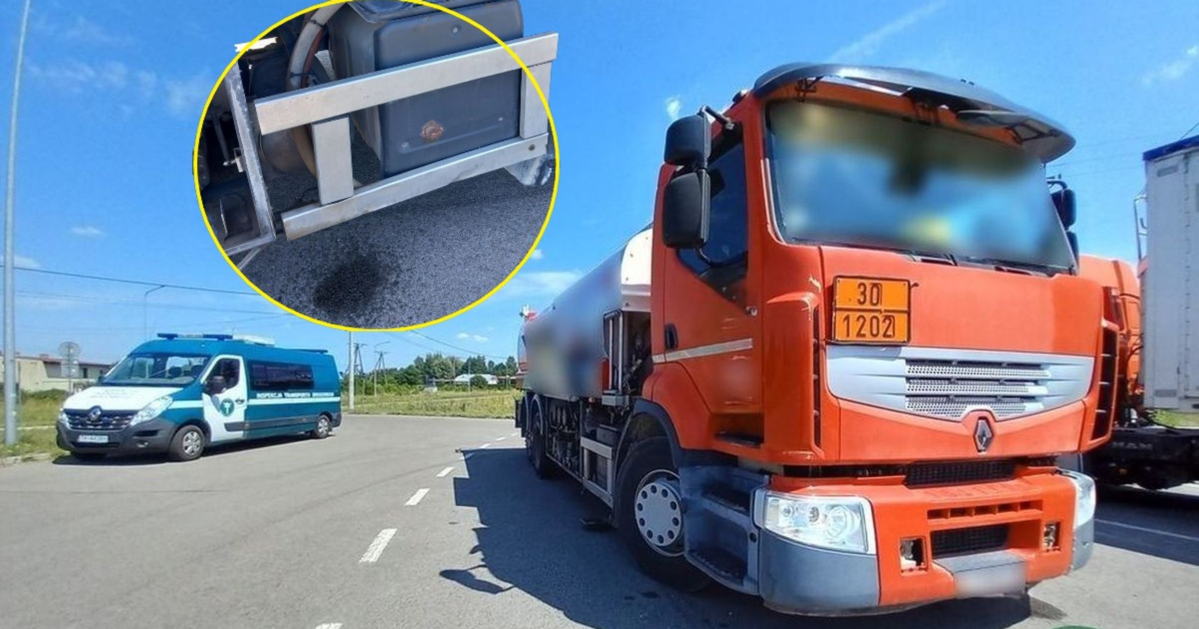 Kierowca cysterny znakował trasę. Inspektorzy ITD surowo go ukarali