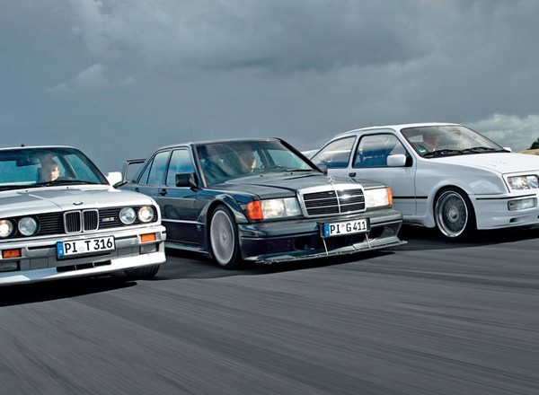 Sportowe limuzyny lat 80. - BMW M3 kontra Mercedes 190 E 2.5-16 Evo II i Ford Sierra Cosworth