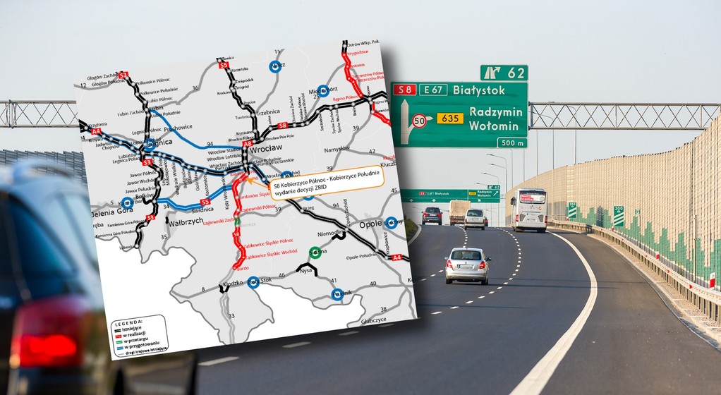 Droga S8 Kobierzyce Północ - Kobierzyce Południe