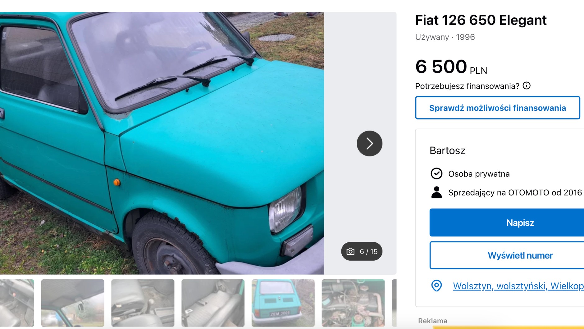 Maluch w cenie Thermomixa. Dobrej sztuki za taką kwotę raczej nie znajdziecie.