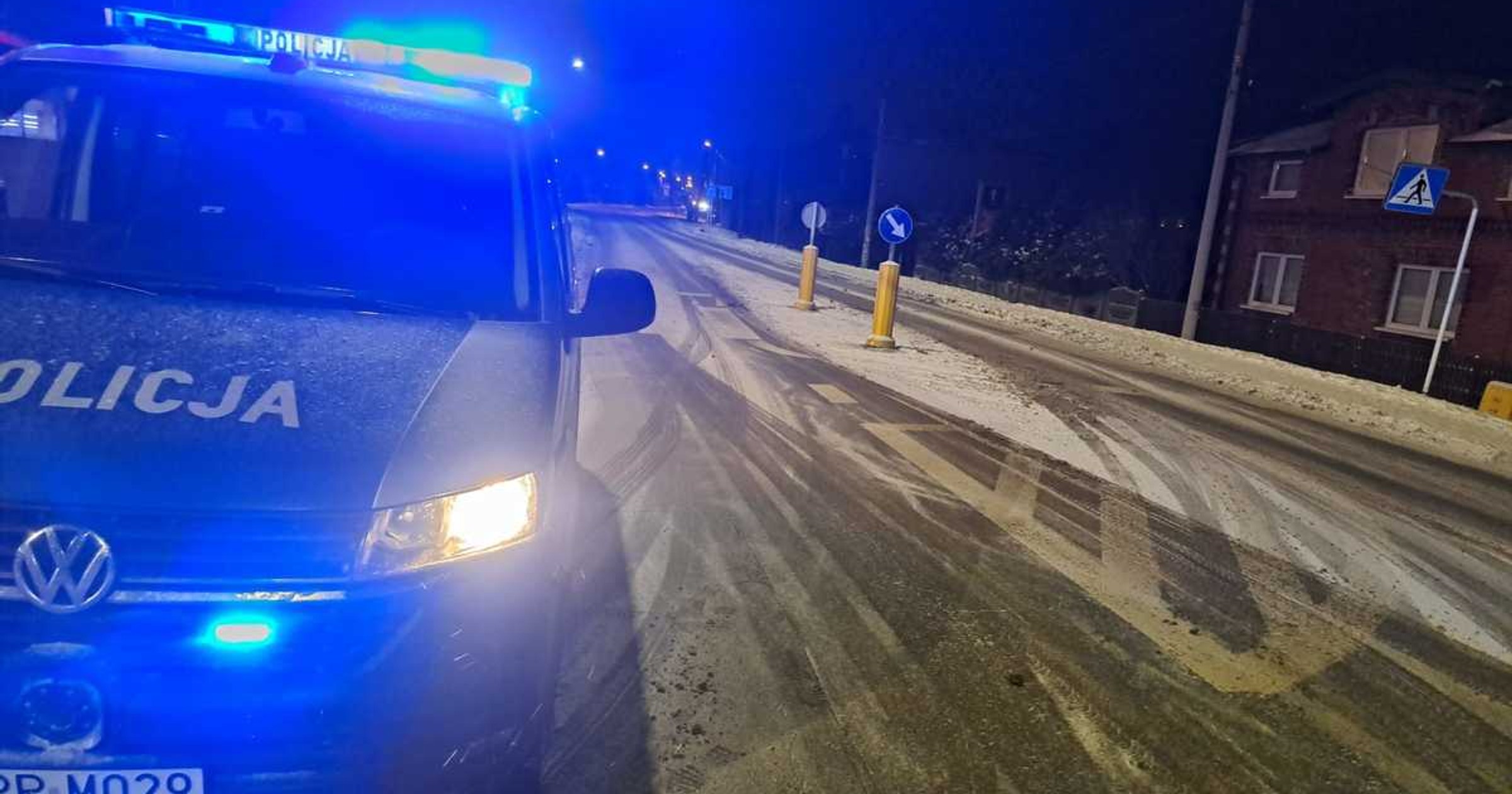 Kolizja samochodu z pieszą w Orzeszu