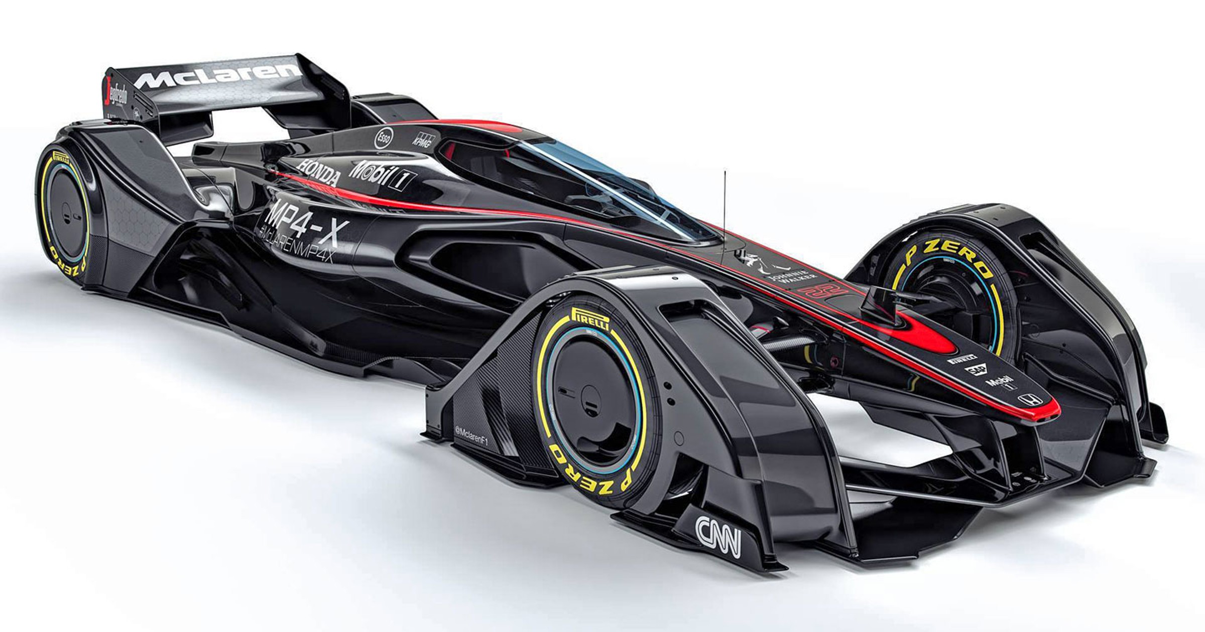 Bolid McLaren MP4-X z zamkniętą kabiną