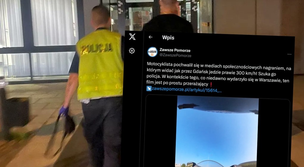 Policjanci zatrzymali mężczyznę podejrzewanego o skrajnie niebezpieczną jazdę motocyklem